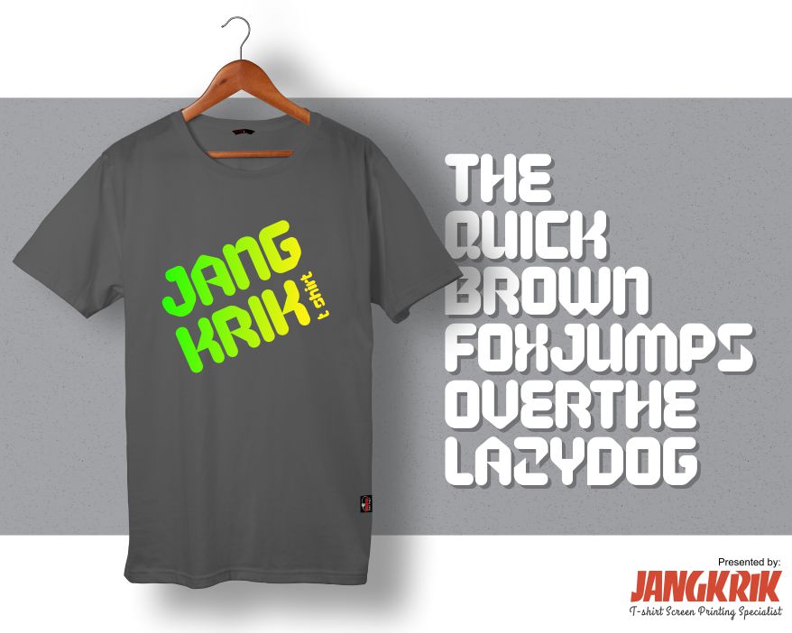 Detail Font Desain Baju Nomer 17