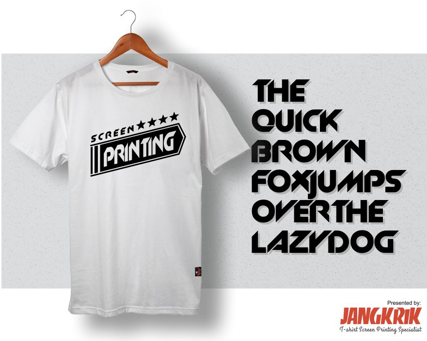 Detail Font Desain Baju Nomer 18