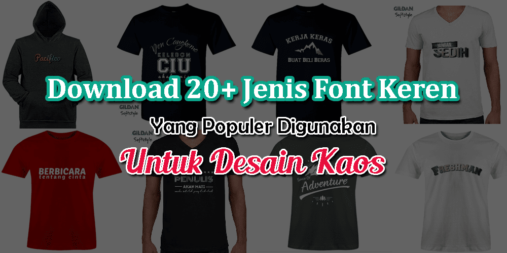 Detail Font Desain Baju Nomer 3
