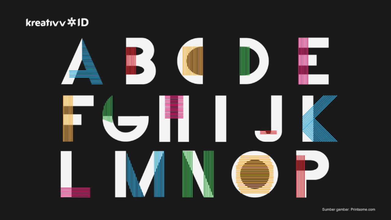 Detail Font Desain Baju Nomer 24