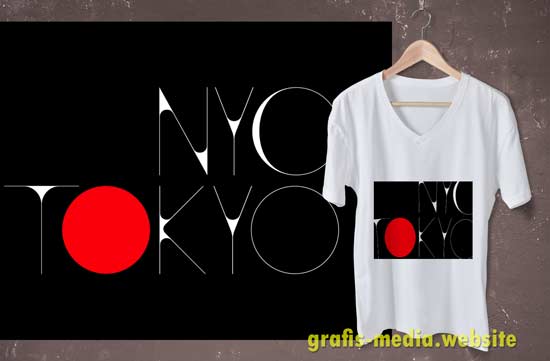 Detail Font Desain Baju Nomer 49