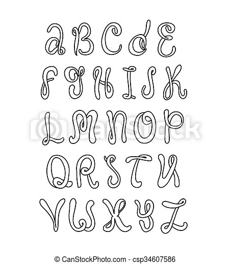 Detail Font Doodle Art Nomer 21