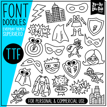 Detail Font Doodle Art Nomer 44