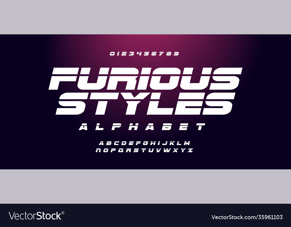 Detail Font Fast And Furious Nomer 3