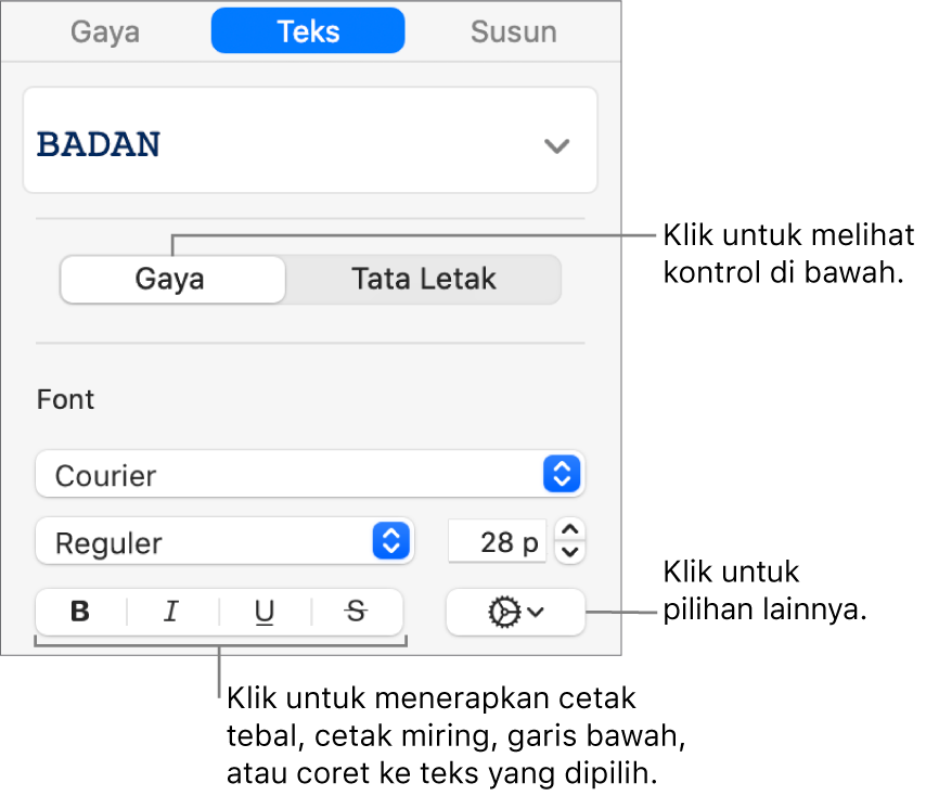 Detail Font Garis Bawah Nomer 18