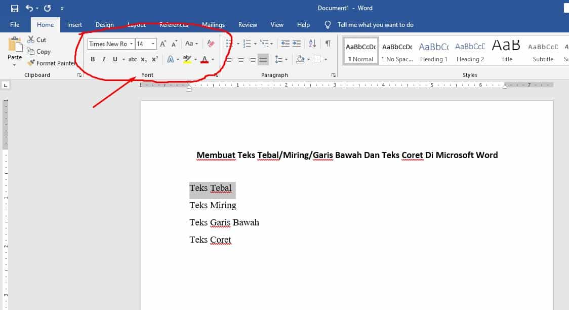 Detail Font Garis Bawah Nomer 39