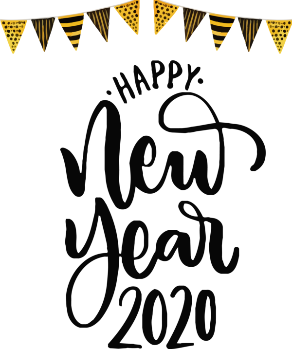 Detail Font Happy New Year Nomer 2