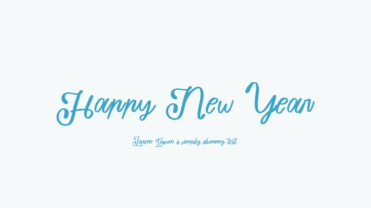 Detail Font Happy New Year Nomer 25