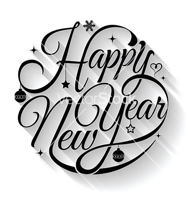 Detail Font Happy New Year Nomer 30