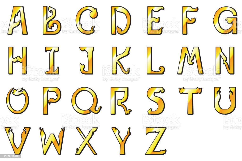 Detail Font Huruf A Nomer 18