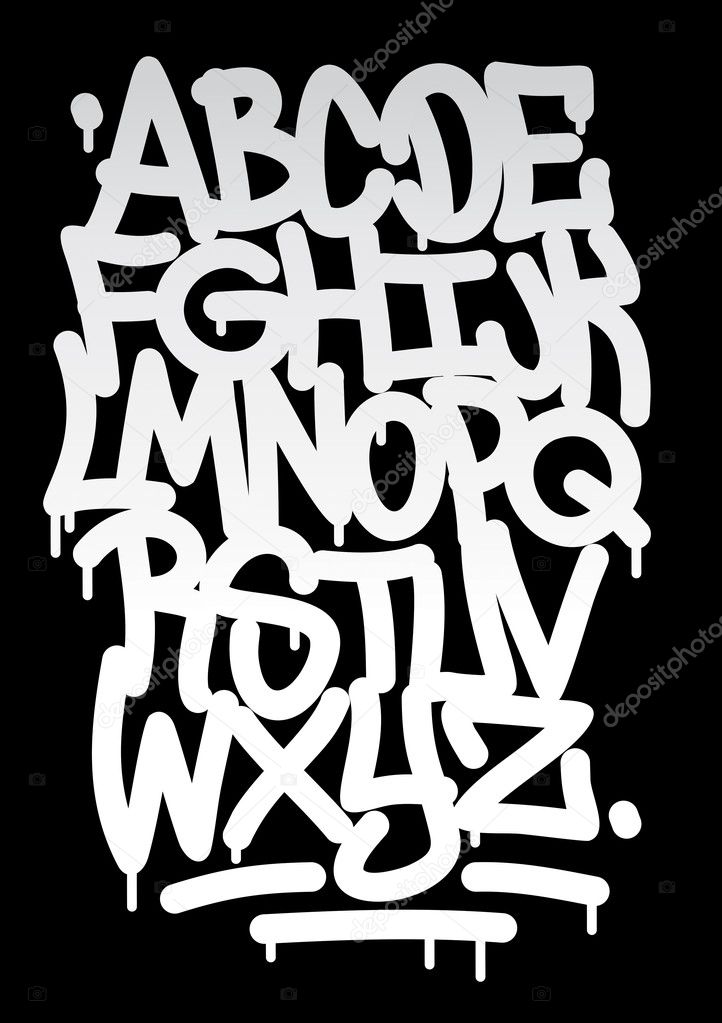 Detail Font Huruf Grafiti Nomer 39