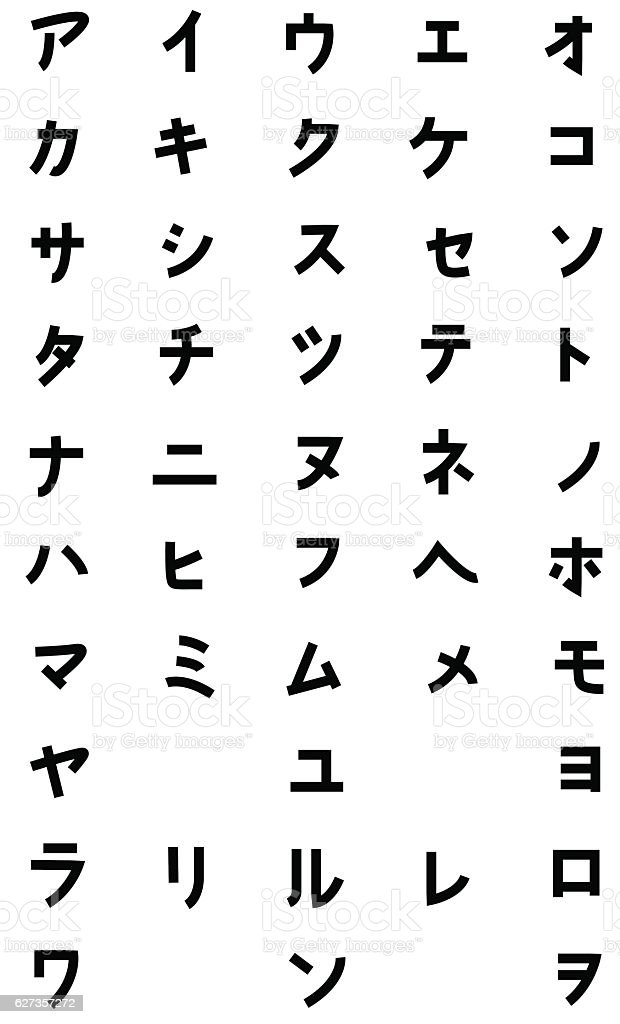 Detail Font Jepang Katakana Nomer 27