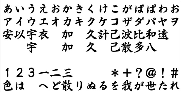 Detail Font Kanji Jepang Nomer 8