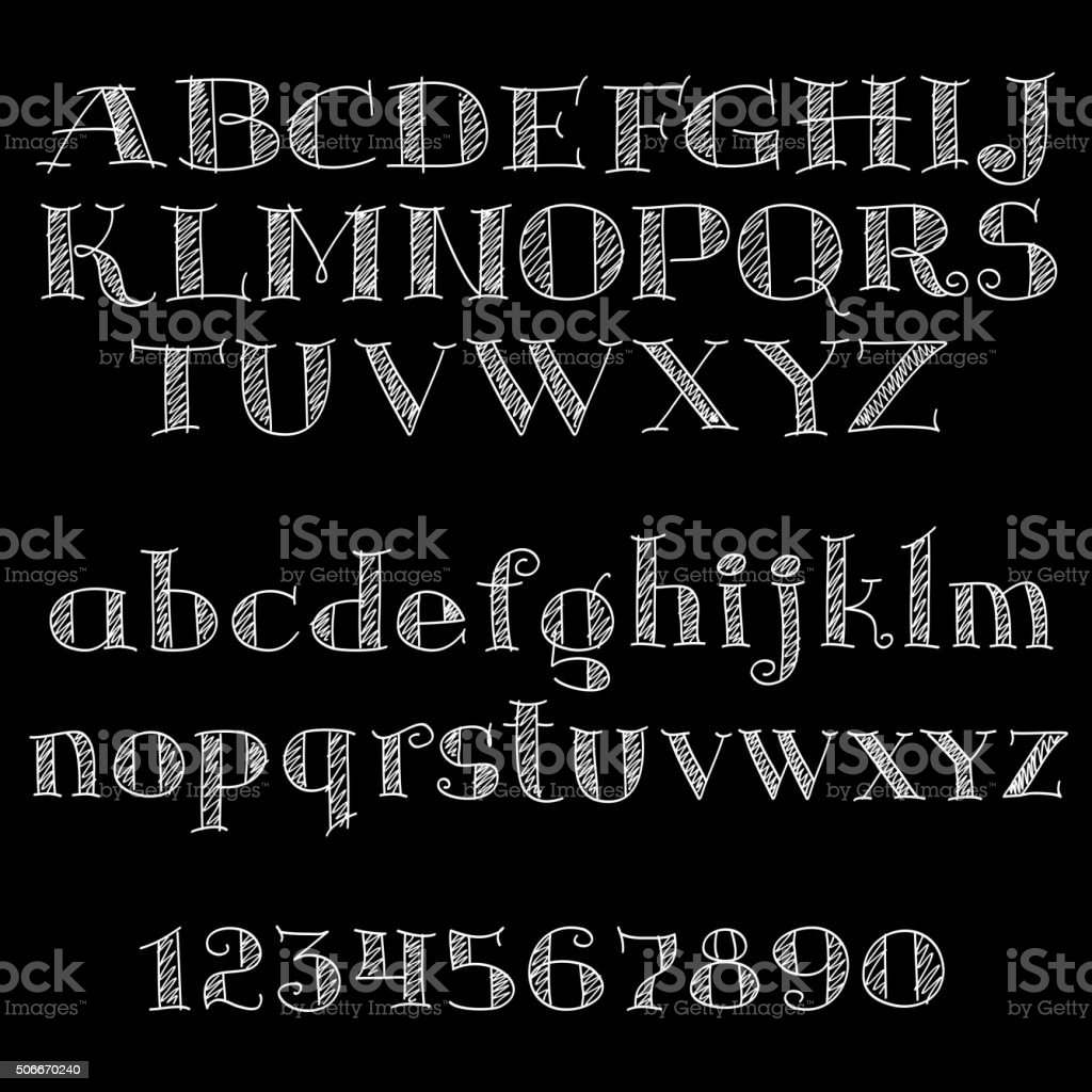 Detail Font Kapur Papan Tulis Nomer 28