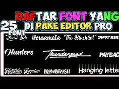 Detail Font Keren Editor Nomer 2