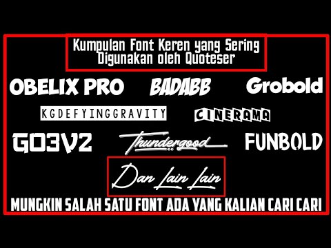 Detail Font Keren Editor Nomer 10