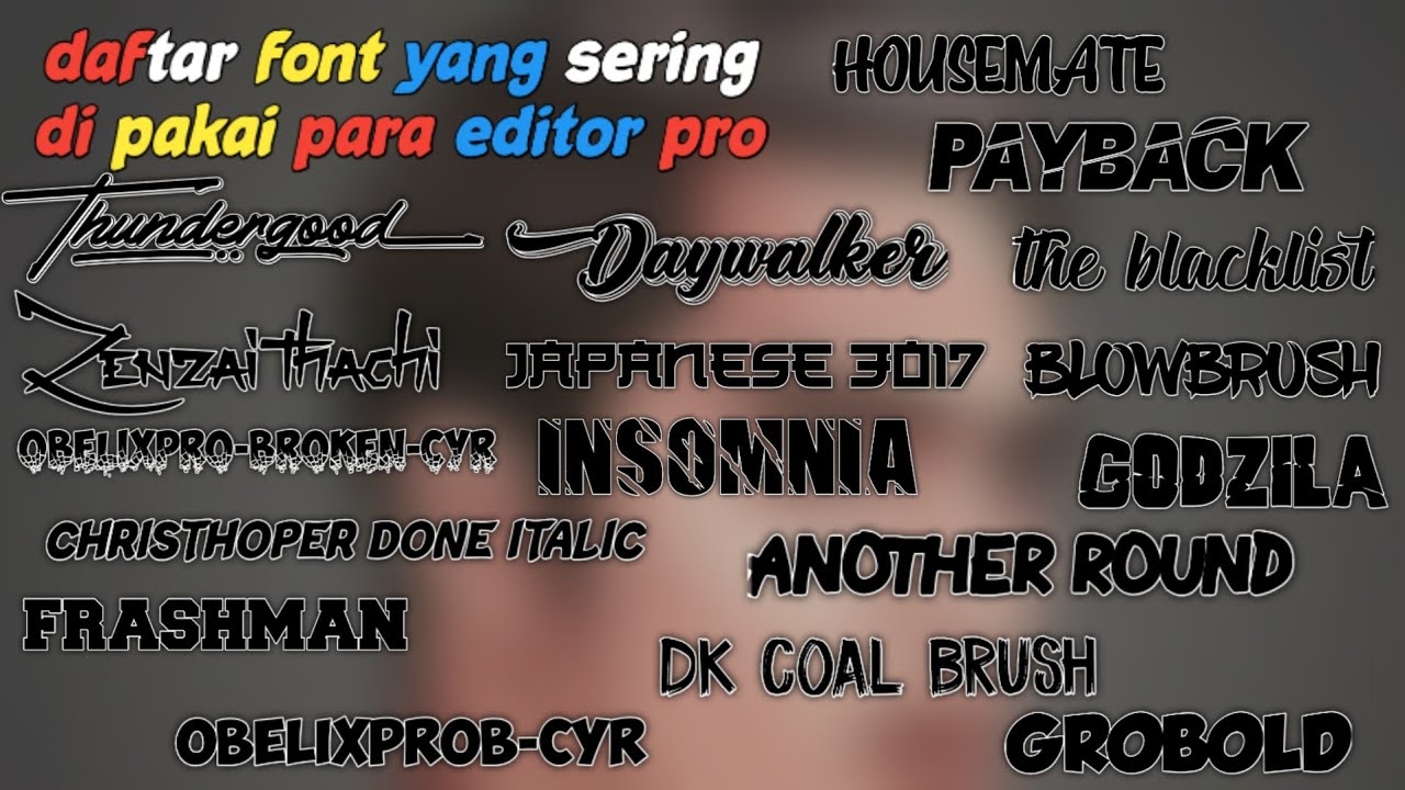 Detail Font Keren Editor Nomer 15