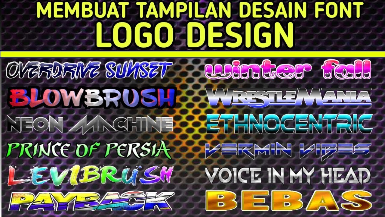 Detail Font Keren Editor Nomer 26