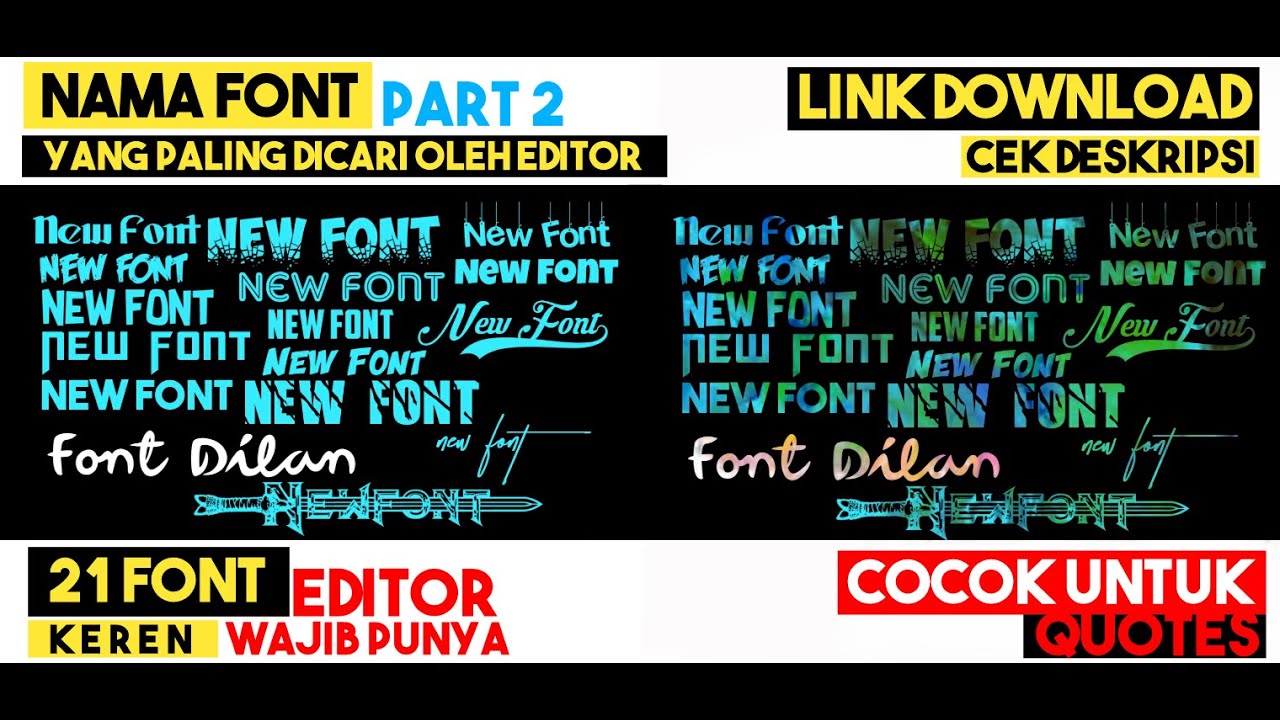 Detail Font Keren Editor Nomer 51