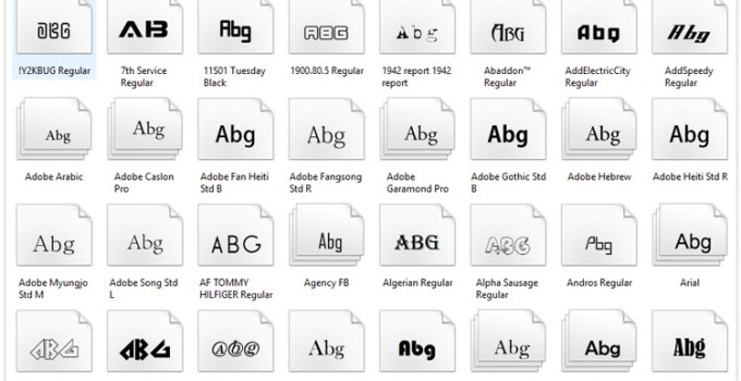 Detail Font Komputer Lengkap Nomer 6