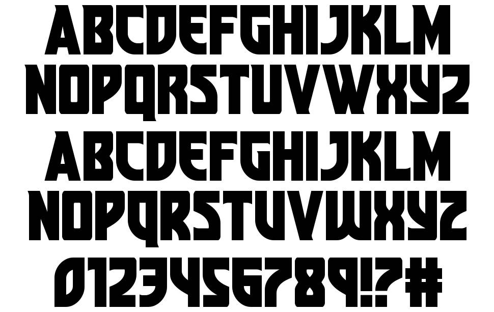 Detail Font Kung Fu Nomer 9