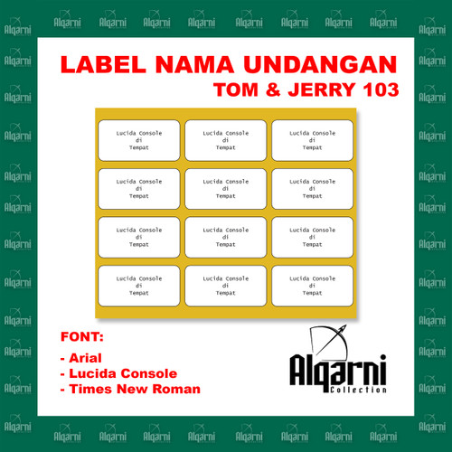 Detail Font Label Undangan Nomer 34