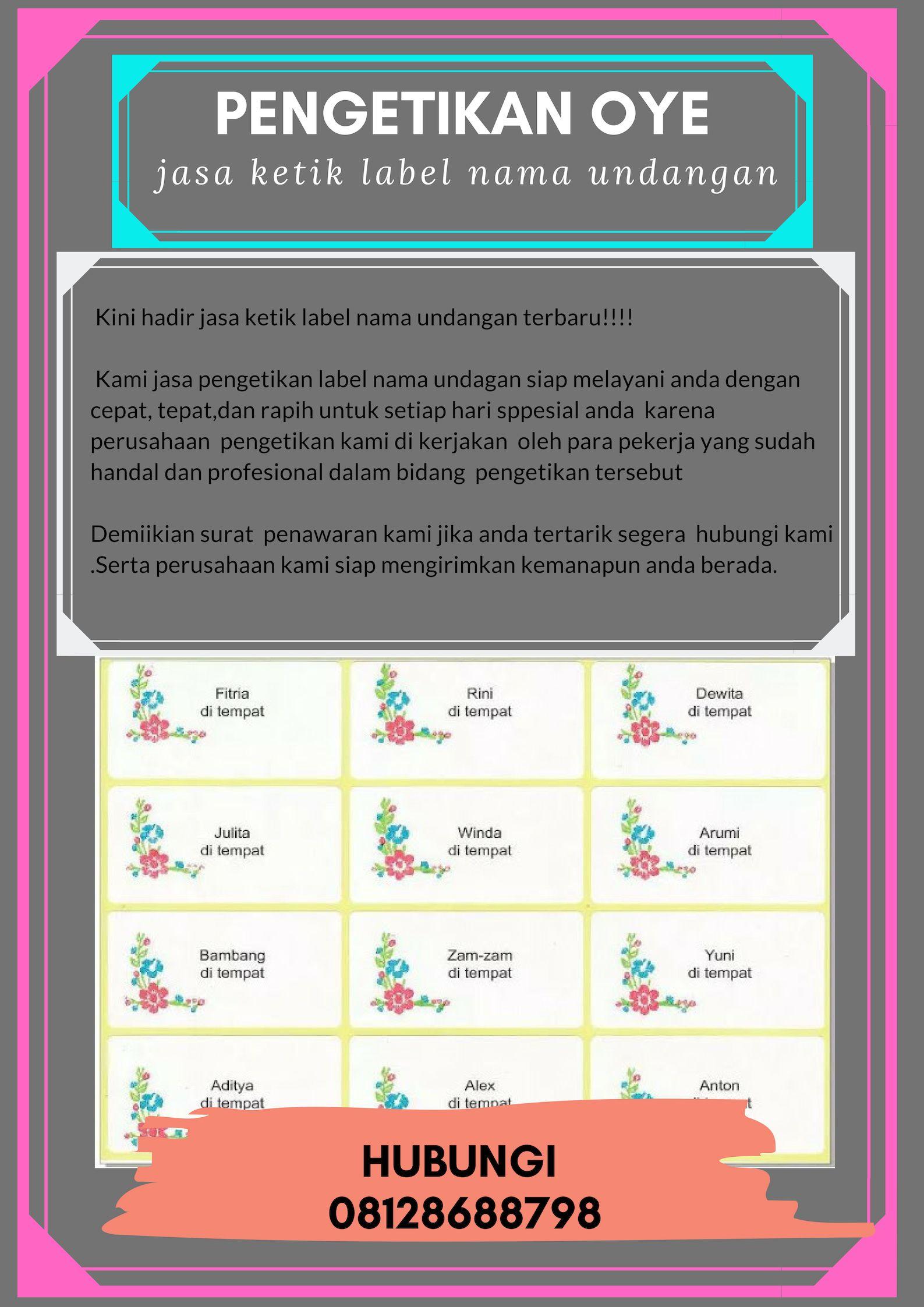 Detail Font Label Undangan Nomer 42