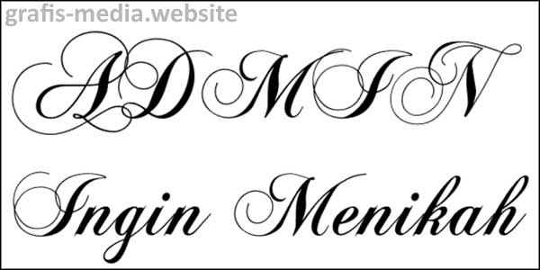 Detail Font Latin Undangan Nomer 30