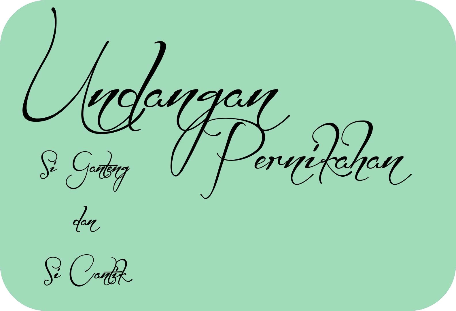 Detail Font Latin Undangan Nomer 50