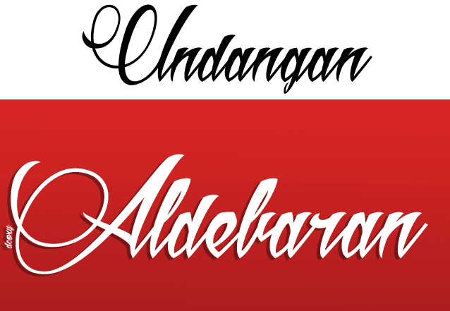 Detail Font Latin Undangan Nomer 9