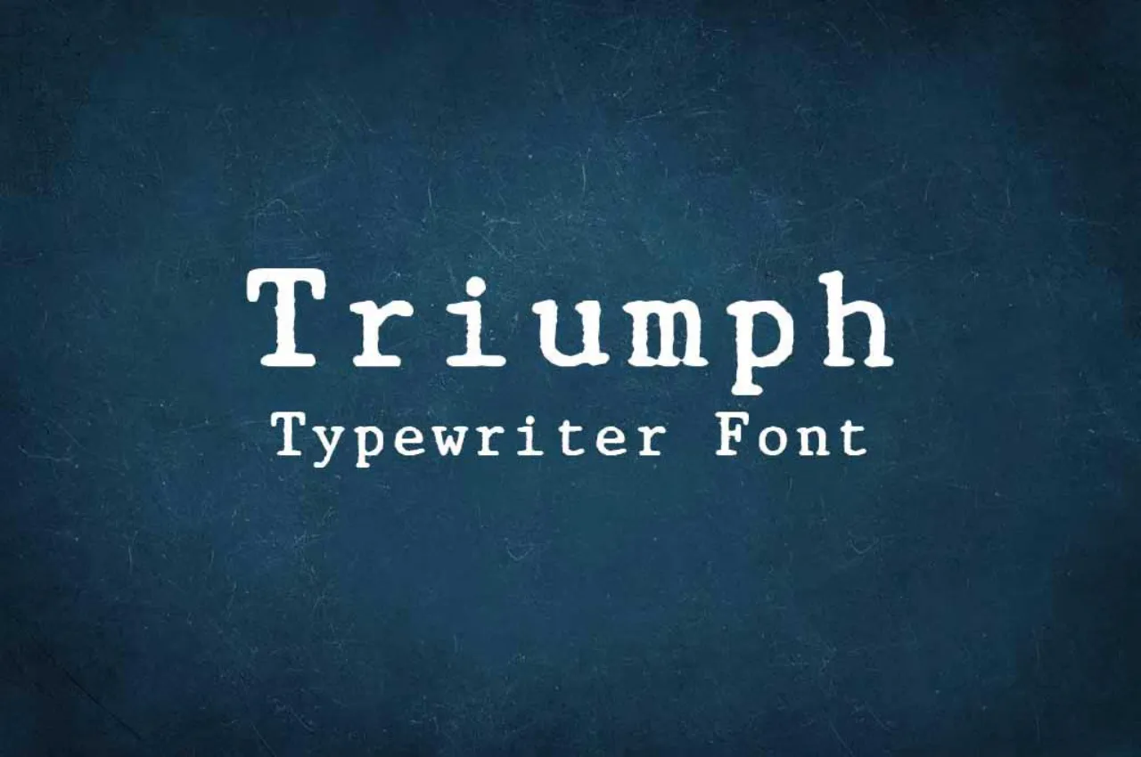 Detail Font Mesin Ketik Nomer 39