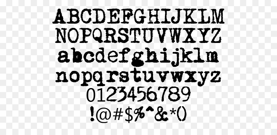 Detail Font Mesin Tik Nomer 8