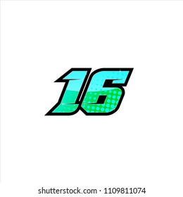 Detail Font Nomor Racing Nomer 51