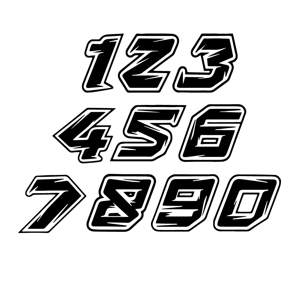 Detail Font Nomor Racing Nomer 7