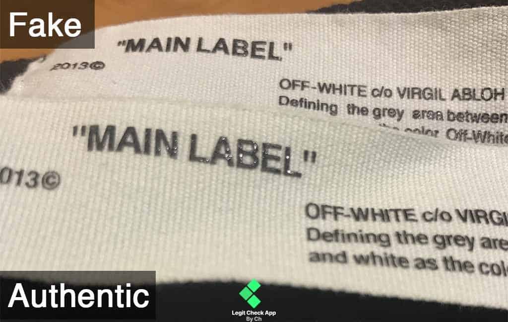 Detail Font Off White Nomer 42