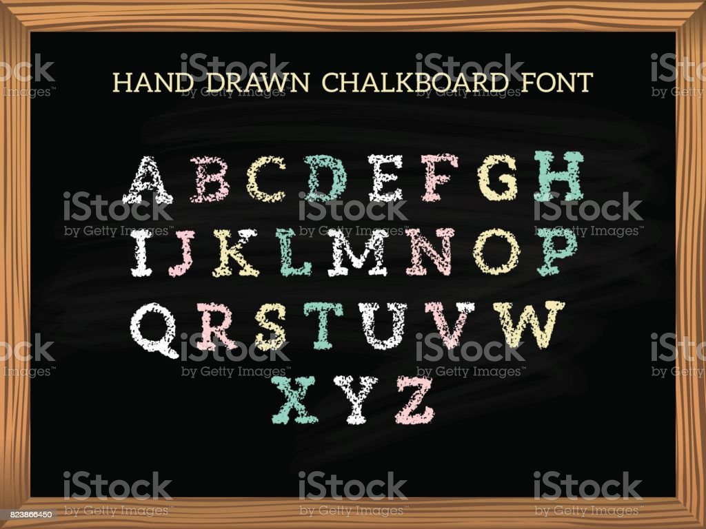 Detail Font Papan Tulis Kapur Nomer 48