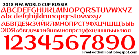 Font Piala Dunia Rusia - KibrisPDR