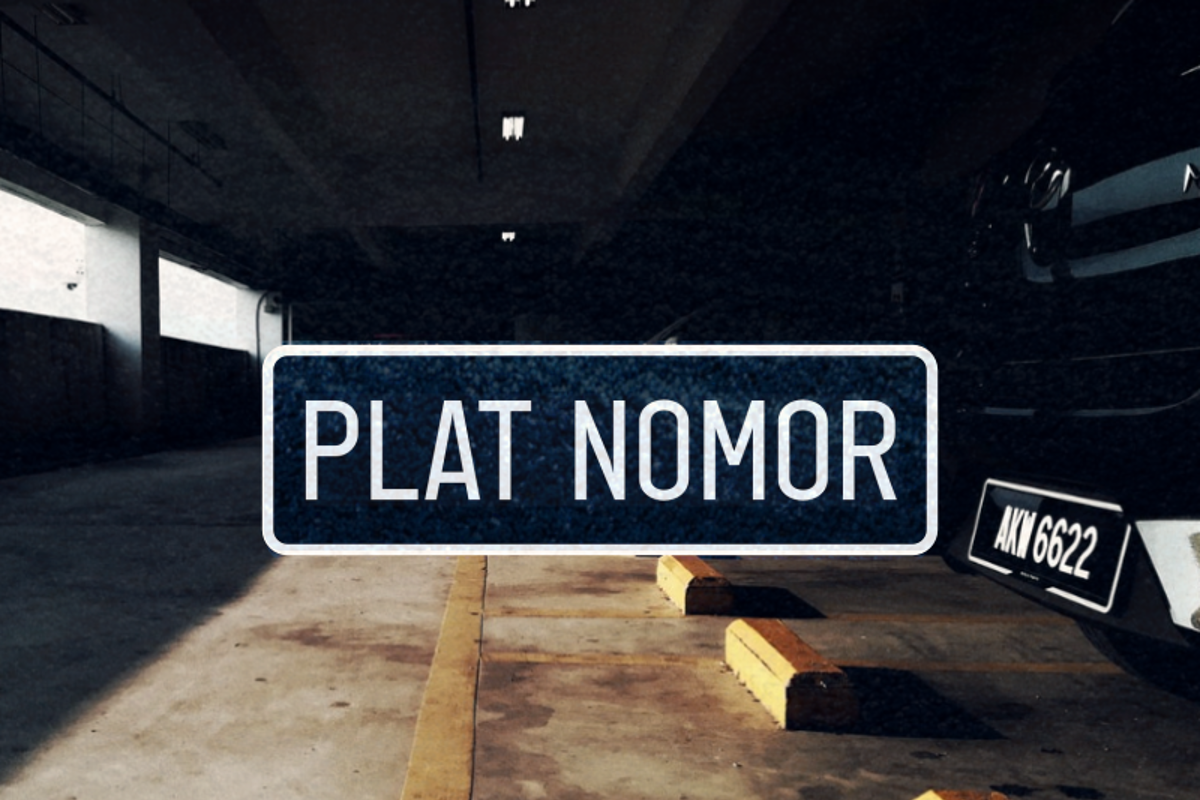 Detail Font Plat Nomor Nomer 11