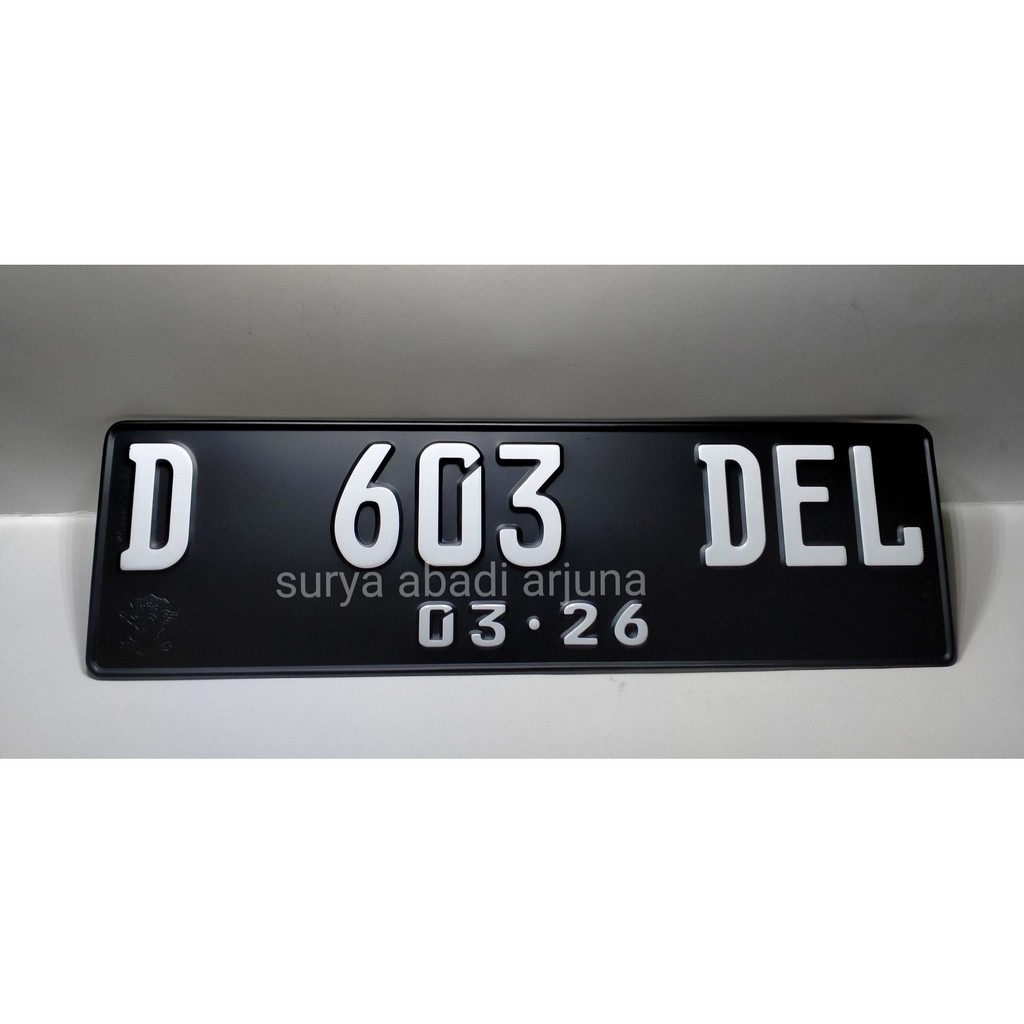 Detail Font Plat Nomor Nomer 15