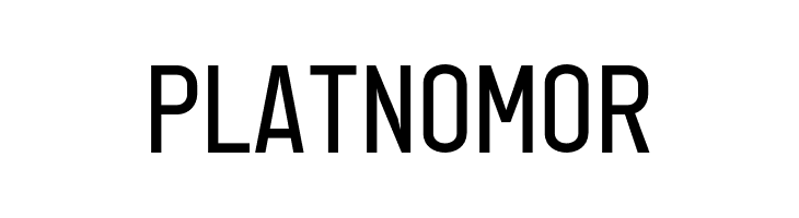 Detail Font Plat Nomor Nomer 16