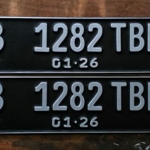 Detail Font Plat Nomor Nomer 25