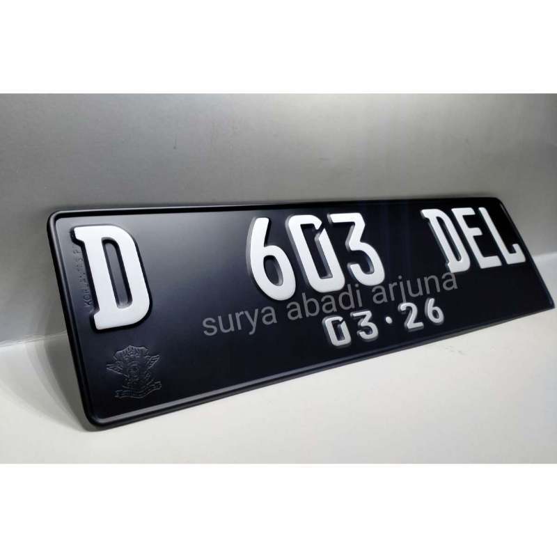 Detail Font Plat Nomor Nomer 30