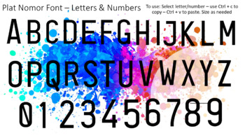 Detail Font Plat Nomor Nomer 37