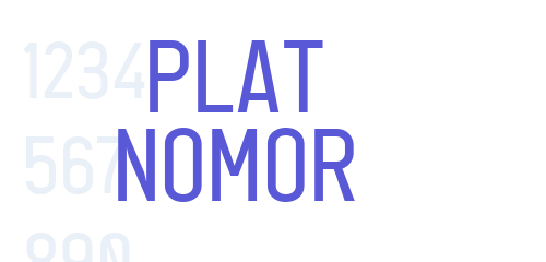 Detail Font Plat Nomor Nomer 41