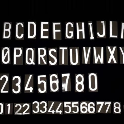 Detail Font Plat Nomor Nomer 45