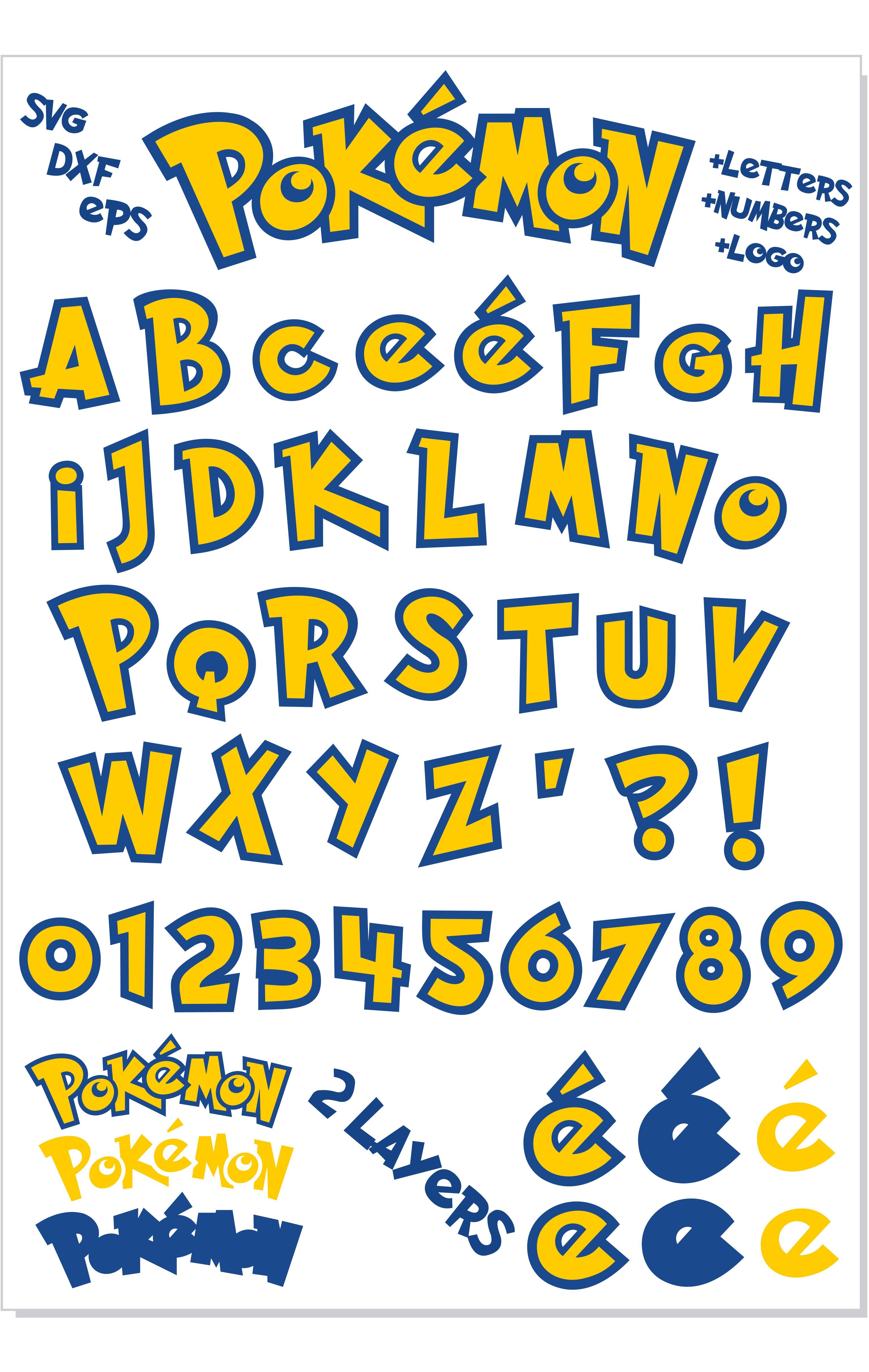 Detail Font Pokemon Nomer 14