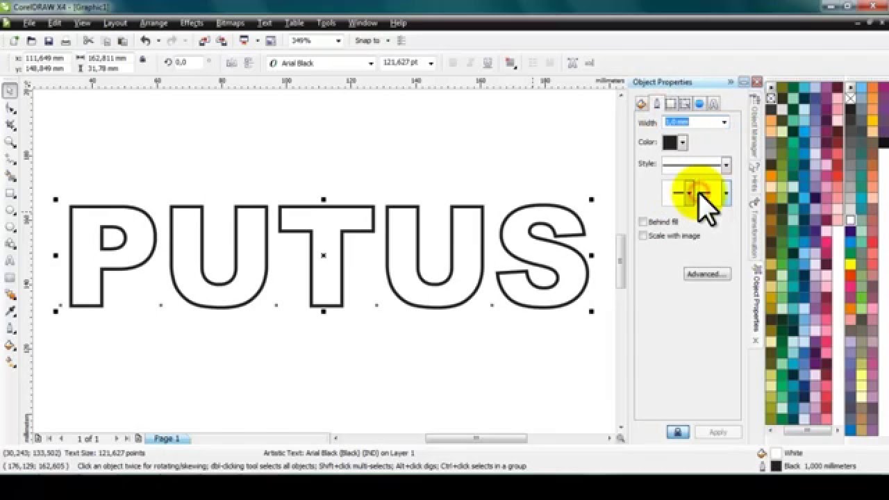 Detail Font Putus Putus Nomer 16