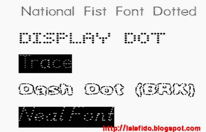 Detail Font Putus Putus Nomer 31