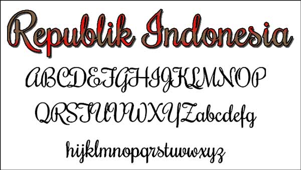 Detail Font Tegak Lurus Nomer 16