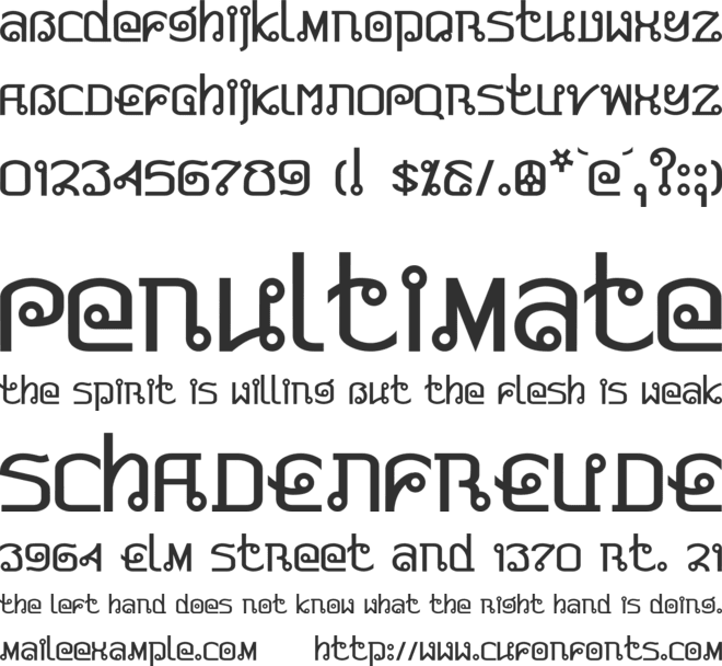 Detail Font Thai Tea Nomer 4